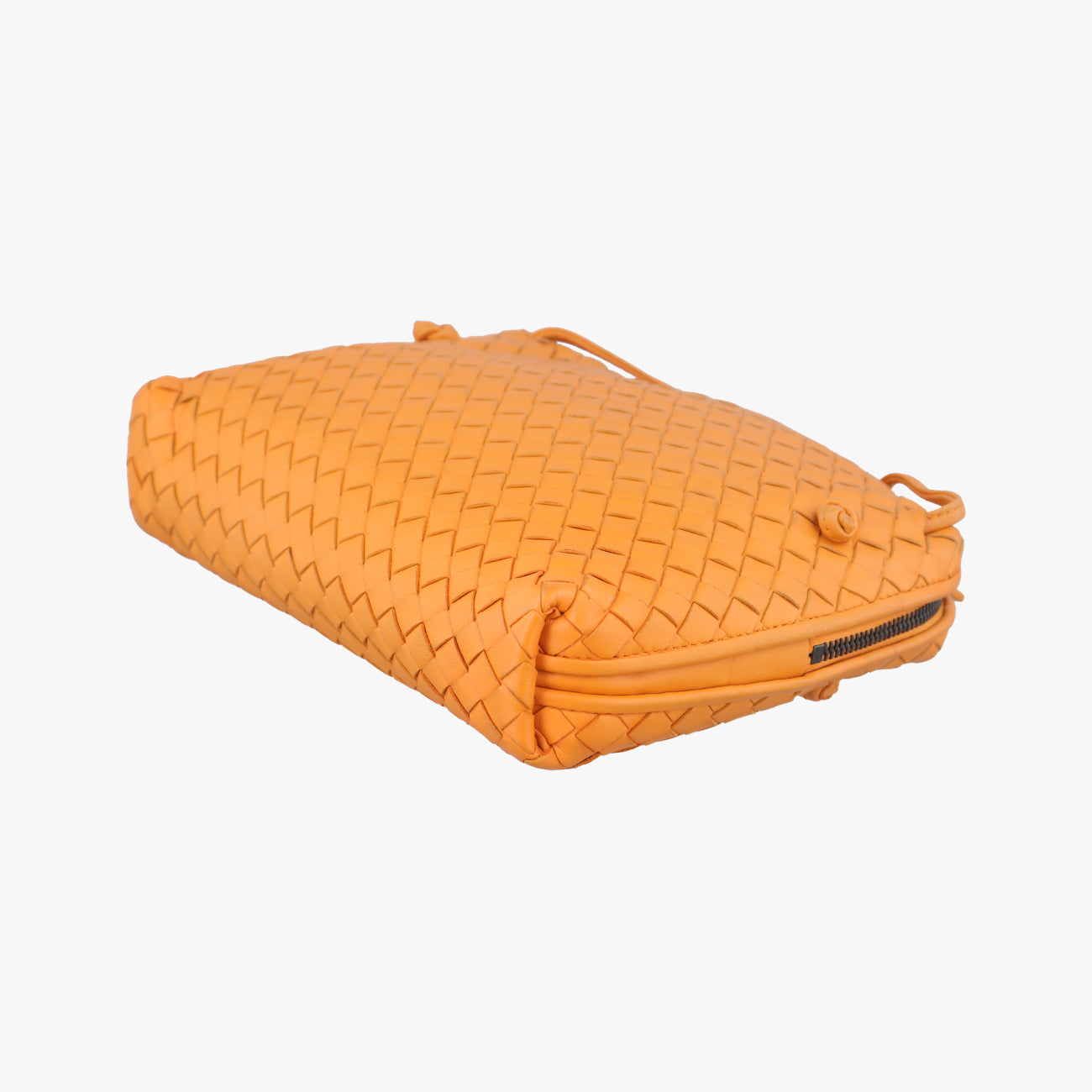 NODINI IntrecciatoOrangelambskinB02696008Gノディーニ イントレチャートオレンジラムスキンB02696008G