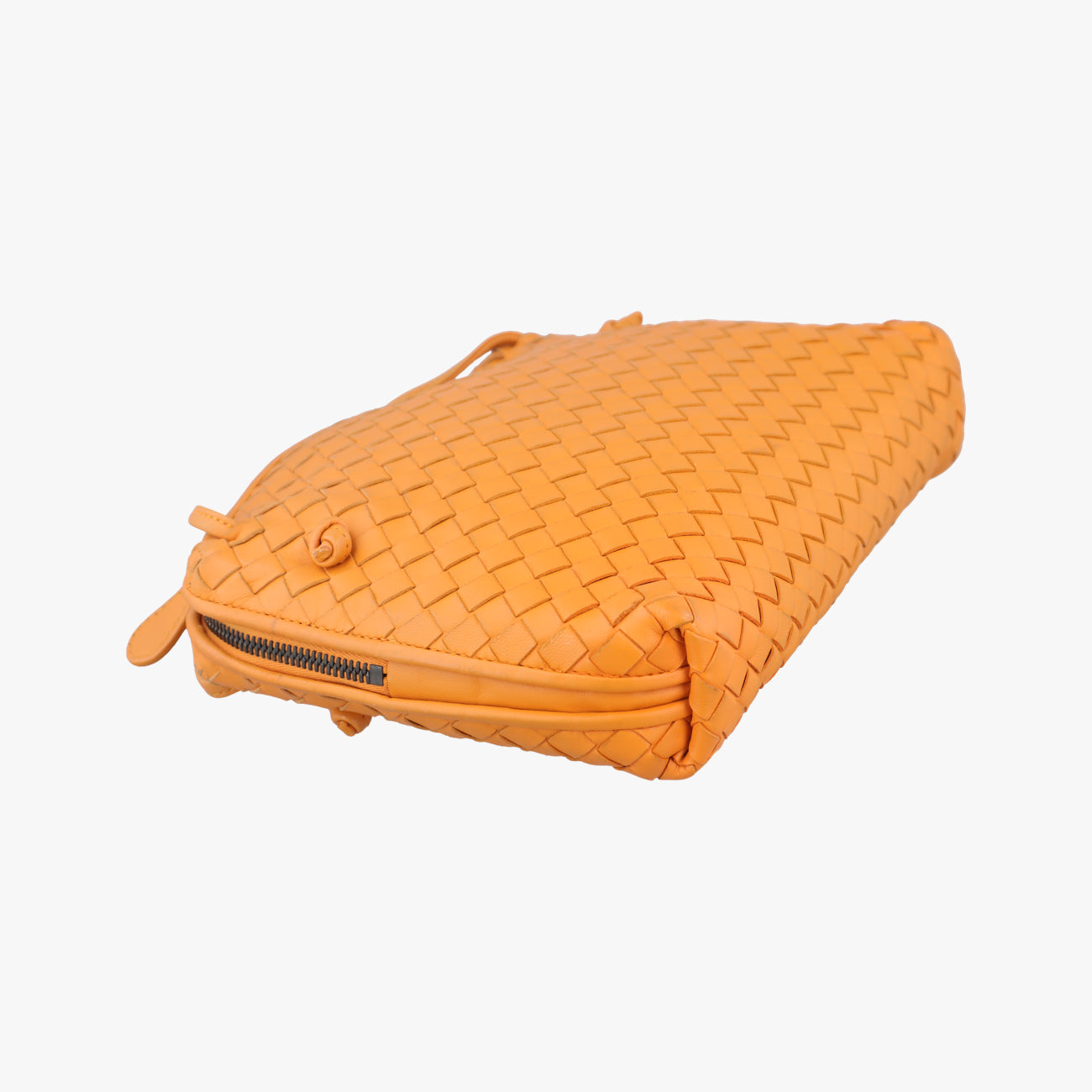 NODINI IntrecciatoOrangelambskinB02696008Gノディーニ イントレチャートオレンジラムスキンB02696008G