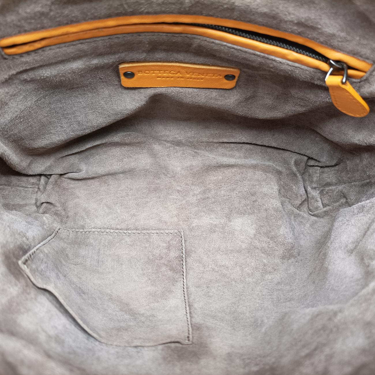 NODINI IntrecciatoOrangelambskinB02696008Gノディーニ イントレチャートオレンジラムスキンB02696008G