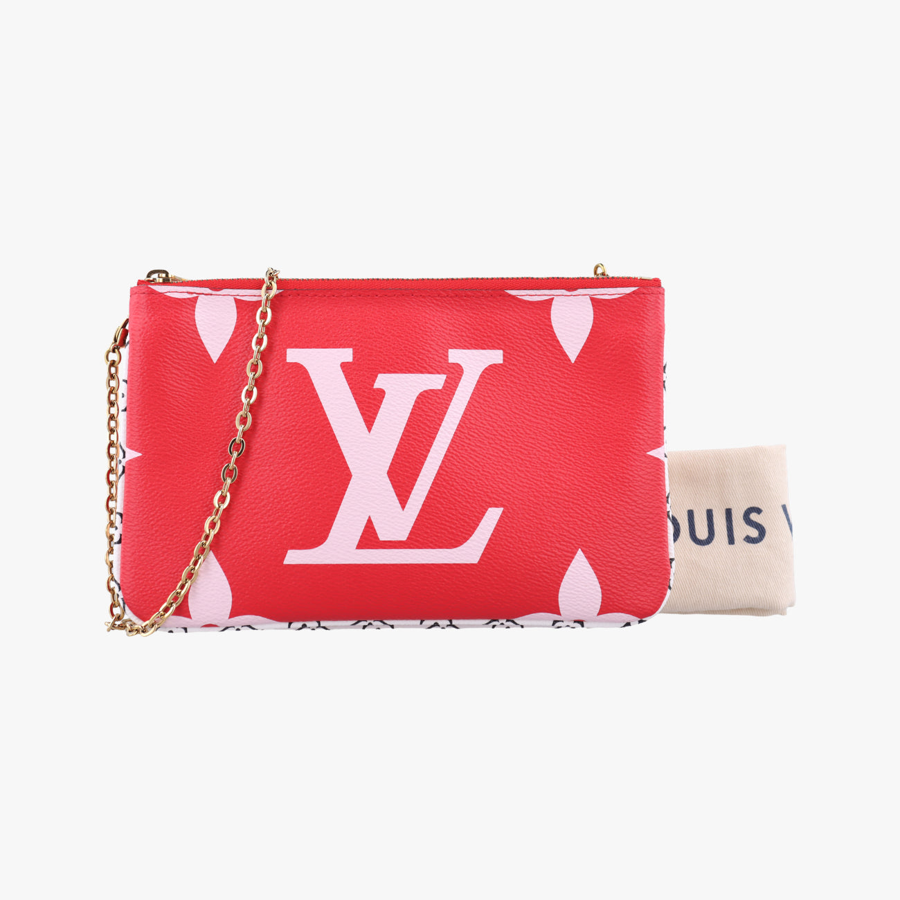 Pochette Double ZipRouge x Pink x WhiteMonogram  GiantM67561GI2119ポシェットドゥーブルジップルージュxピンクxホワイトモノグラム ジャイアントM67561GI2119