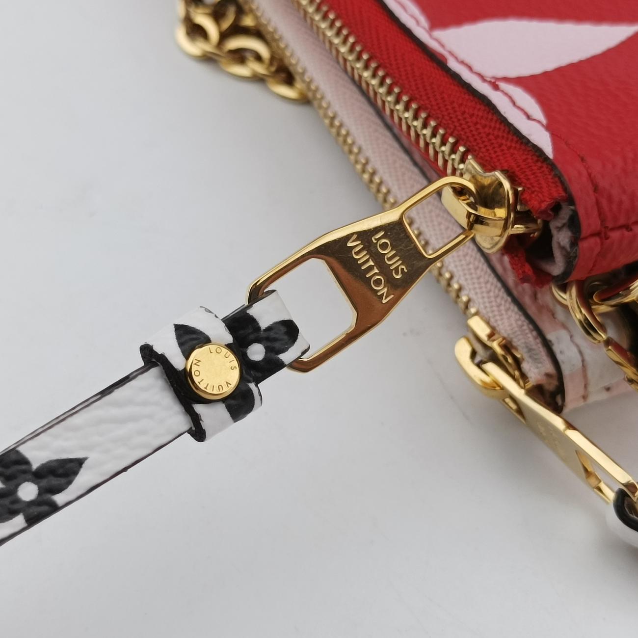 Pochette Double ZipRouge x Pink x WhiteMonogram  GiantM67561GI2119ポシェットドゥーブルジップルージュxピンクxホワイトモノグラム ジャイアントM67561GI2119