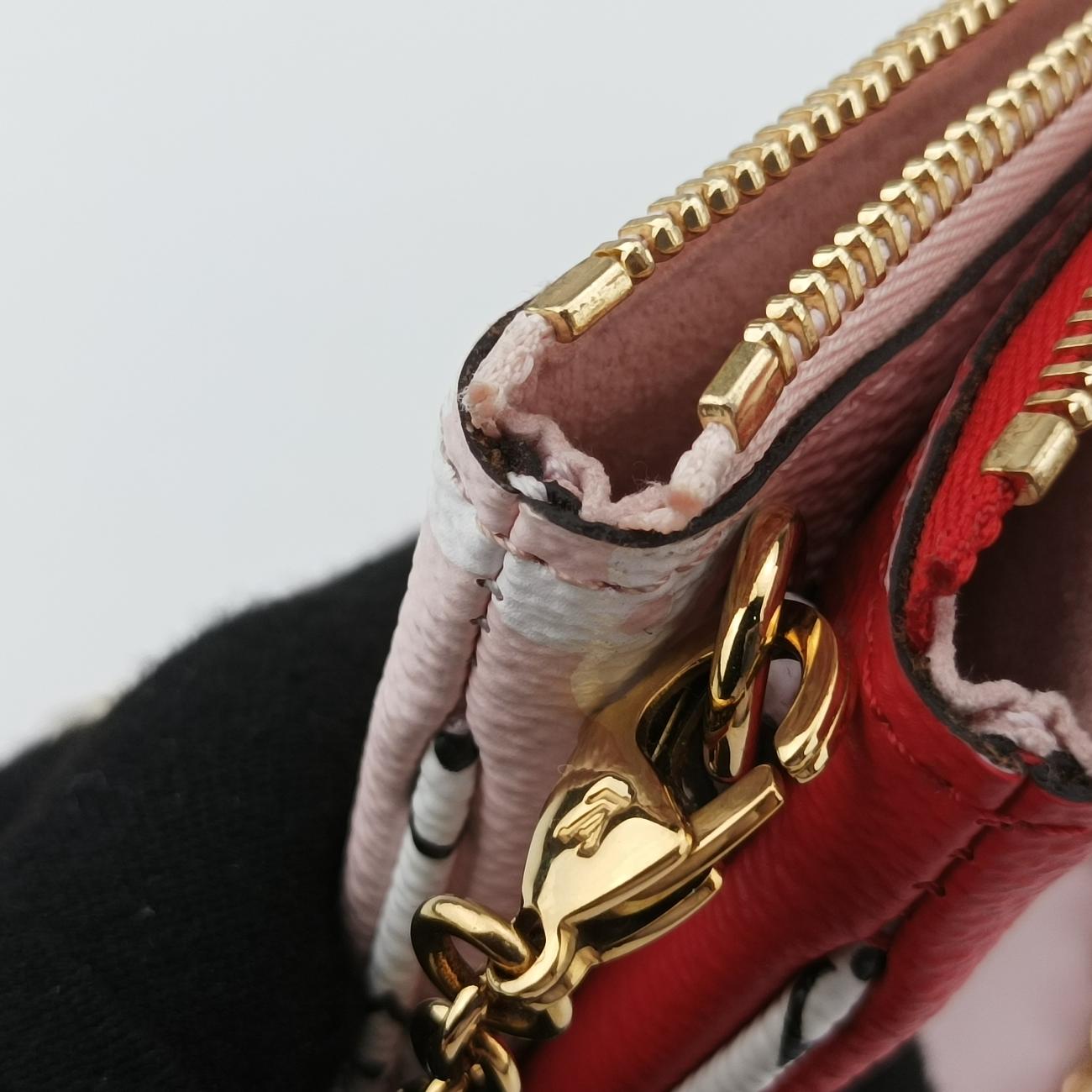Pochette Double ZipRouge x Pink x WhiteMonogram  GiantM67561GI2119ポシェットドゥーブルジップルージュxピンクxホワイトモノグラム ジャイアントM67561GI2119