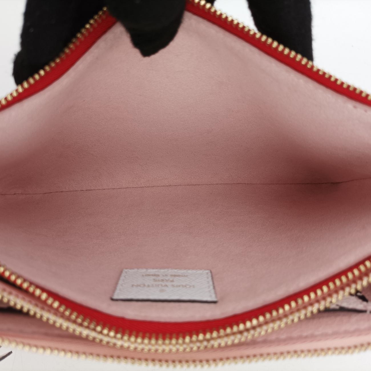 Pochette Double ZipRouge x Pink x WhiteMonogram  GiantM67561GI2119ポシェットドゥーブルジップルージュxピンクxホワイトモノグラム ジャイアントM67561GI2119