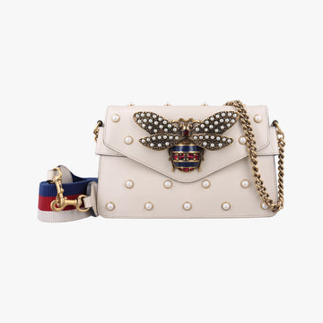 Broadway Pearl BeeWhiteLeather453778D022806788ブロードウェイ パール ビーホワイトレザー453778D022806788