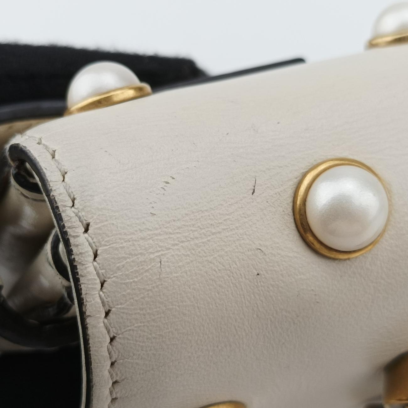Broadway Pearl BeeWhiteLeather453778D022806788ブロードウェイ パール ビーホワイトレザー453778D022806788