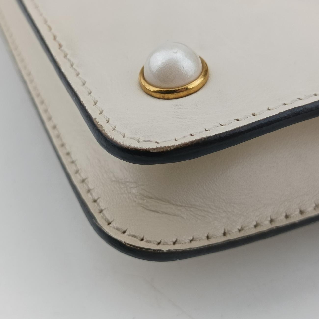 Broadway Pearl BeeWhiteLeather453778D022806788ブロードウェイ パール ビーホワイトレザー453778D022806788