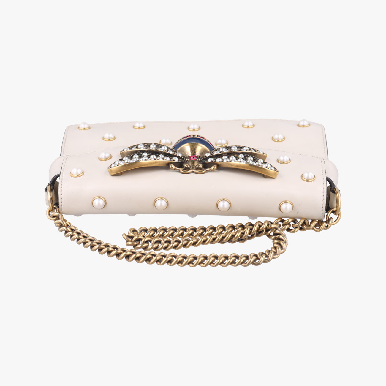 Broadway Pearl BeeWhiteLeather453778D022806788ブロードウェイ パール ビーホワイトレザー453778D022806788