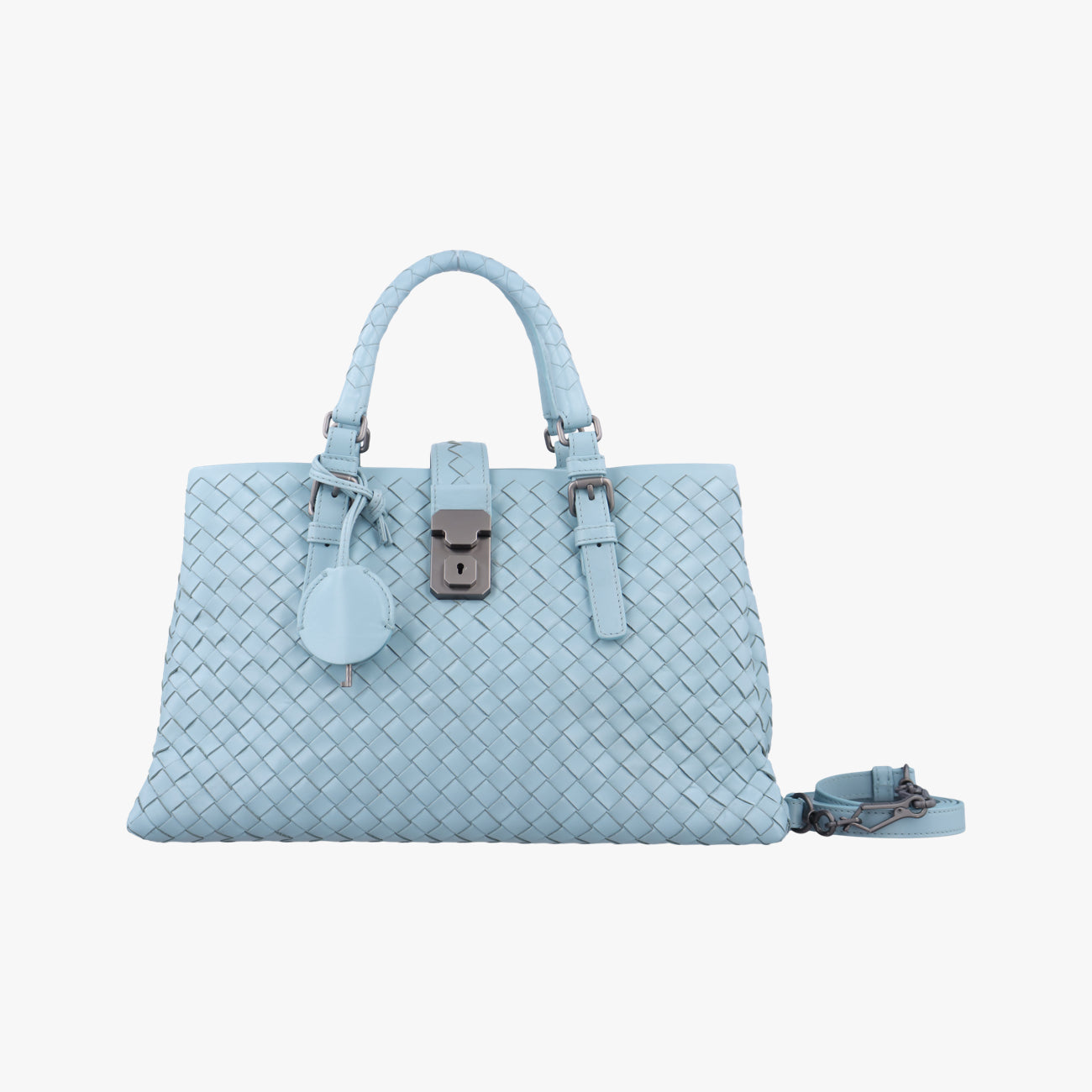 Roma IntrecciatoBluelambskinB00177783Gローマ イントレチャートブルーラムスキンB00177783G