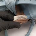 Roma IntrecciatoBluelambskinB00177783Gローマ イントレチャートブルーラムスキンB00177783G