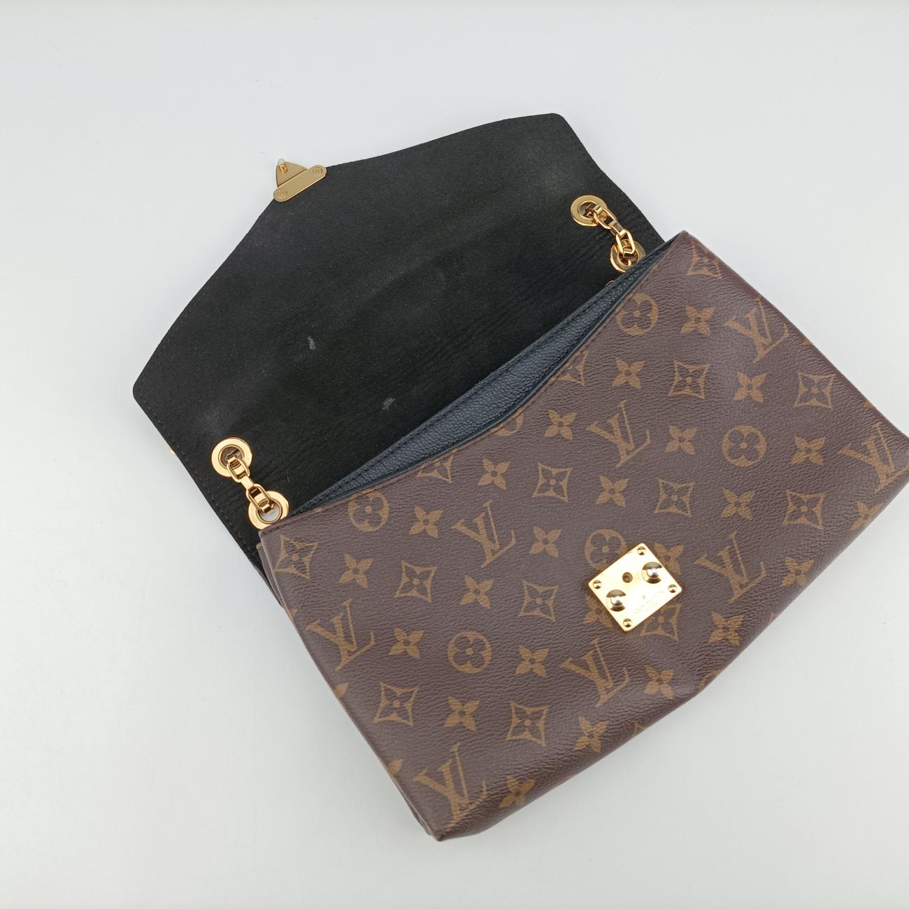PALLAS ChainBrown x NoirMonogram Canvas×calf leatherM41223CA2107パラス チェーンモノグラム/ブラウン系xノワールモノグラムキャンバス×カーフレザーM41223CA2107