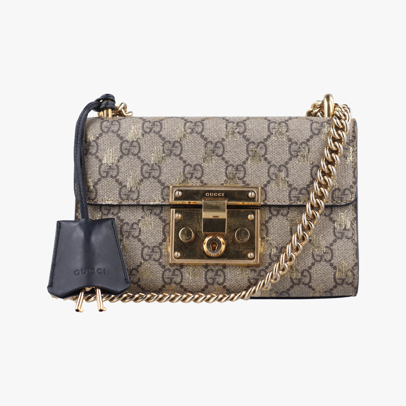 Padlockbeige×blackPVC coated canvas409487F033251868パドロックベージュ×ブラックPVCコーティングキャンバス409487F033251868