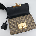 Padlockbeige×blackPVC coated canvas409487F033251868パドロックベージュ×ブラックPVCコーティングキャンバス409487F033251868
