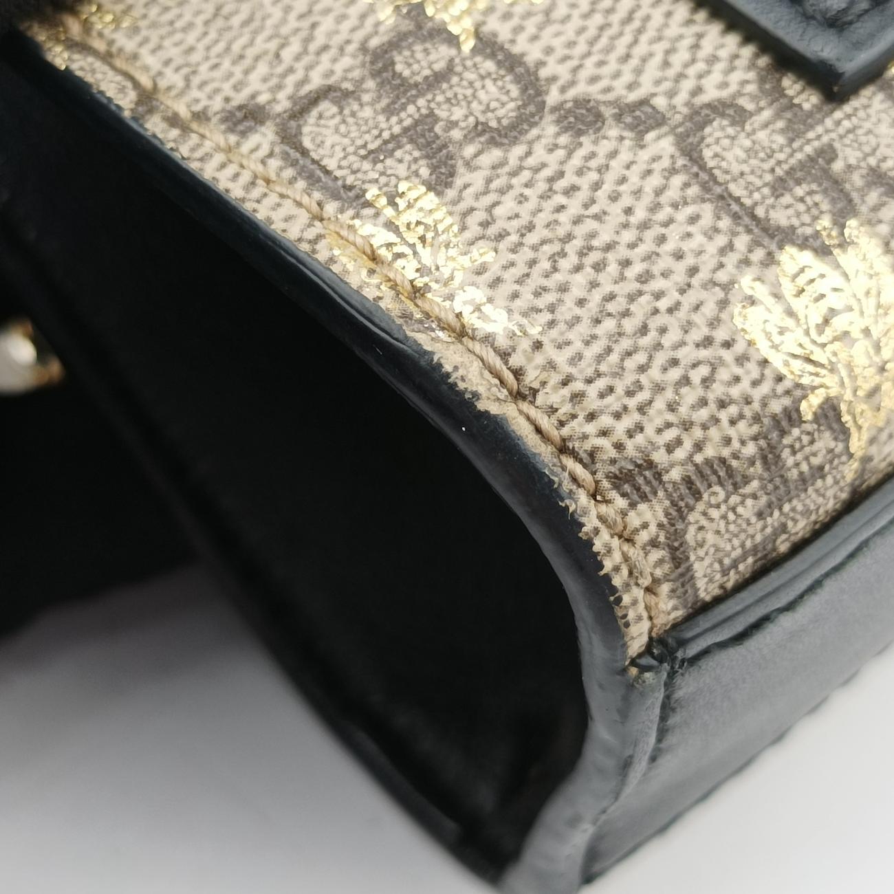 Padlockbeige×blackPVC coated canvas409487F033251868パドロックベージュ×ブラックPVCコーティングキャンバス409487F033251868