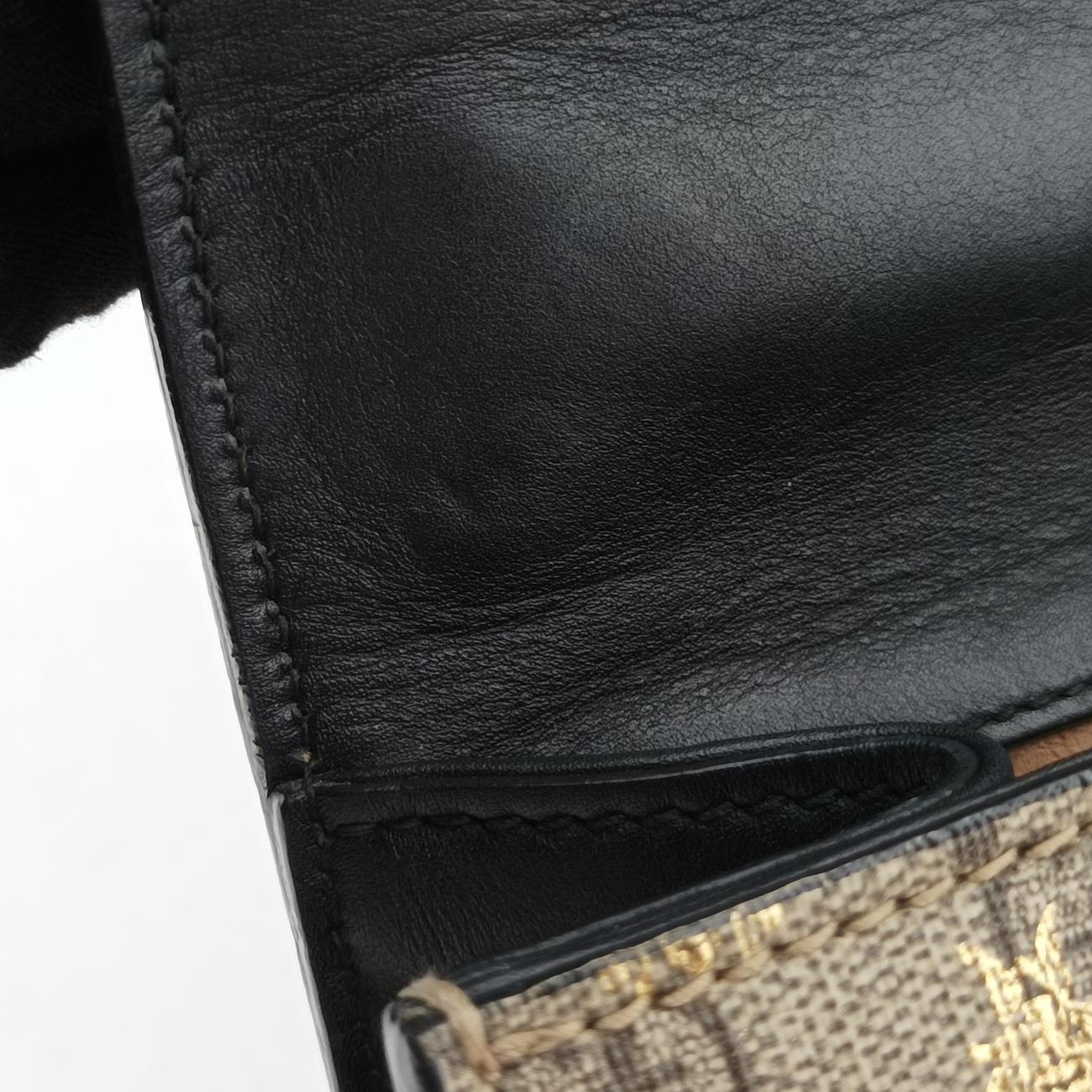 Padlockbeige×blackPVC coated canvas409487F033251868パドロックベージュ×ブラックPVCコーティングキャンバス409487F033251868