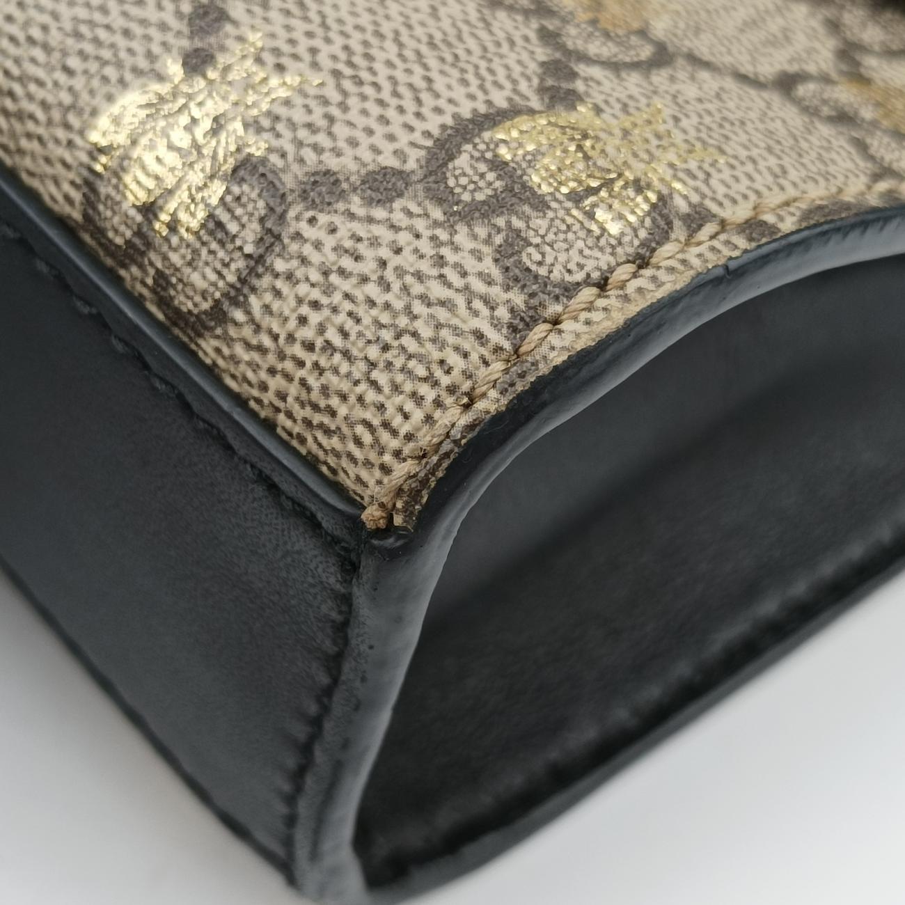 Padlockbeige×blackPVC coated canvas409487F033251868パドロックベージュ×ブラックPVCコーティングキャンバス409487F033251868