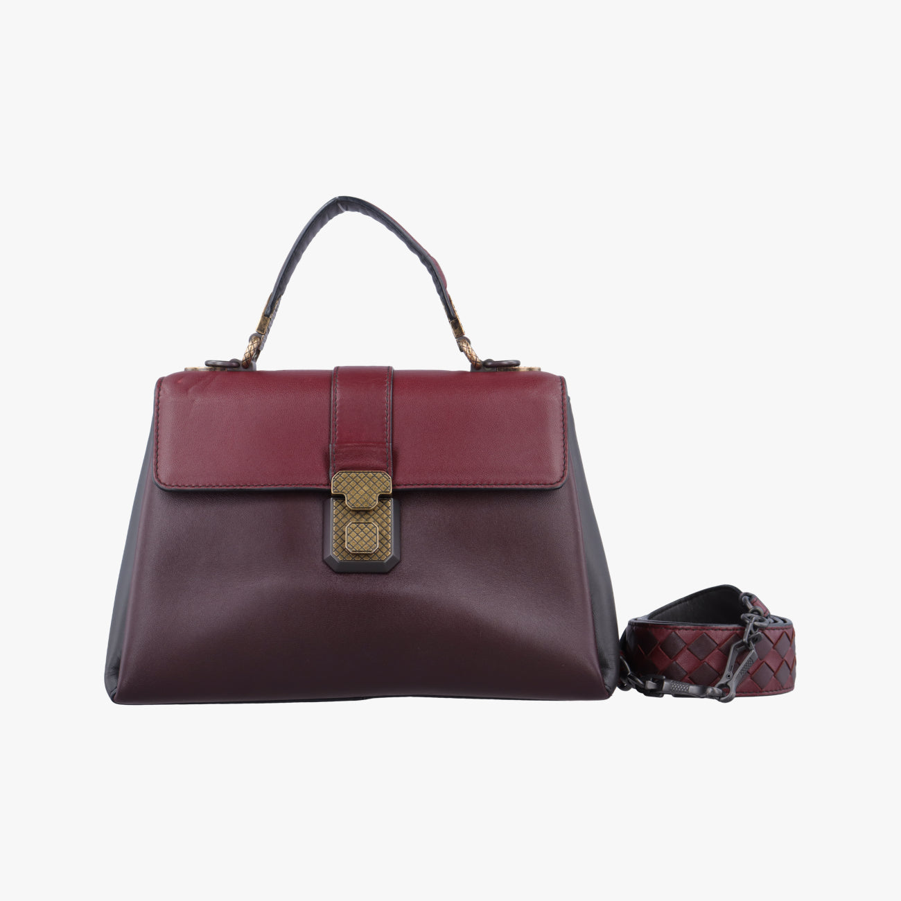 Tricolor PiazzaBurgundy x Wine Red x BlackleatherB07179241Bトリコロールピアッザブルゴーニュ×ワインレッド×ブラックレザーB07179241B