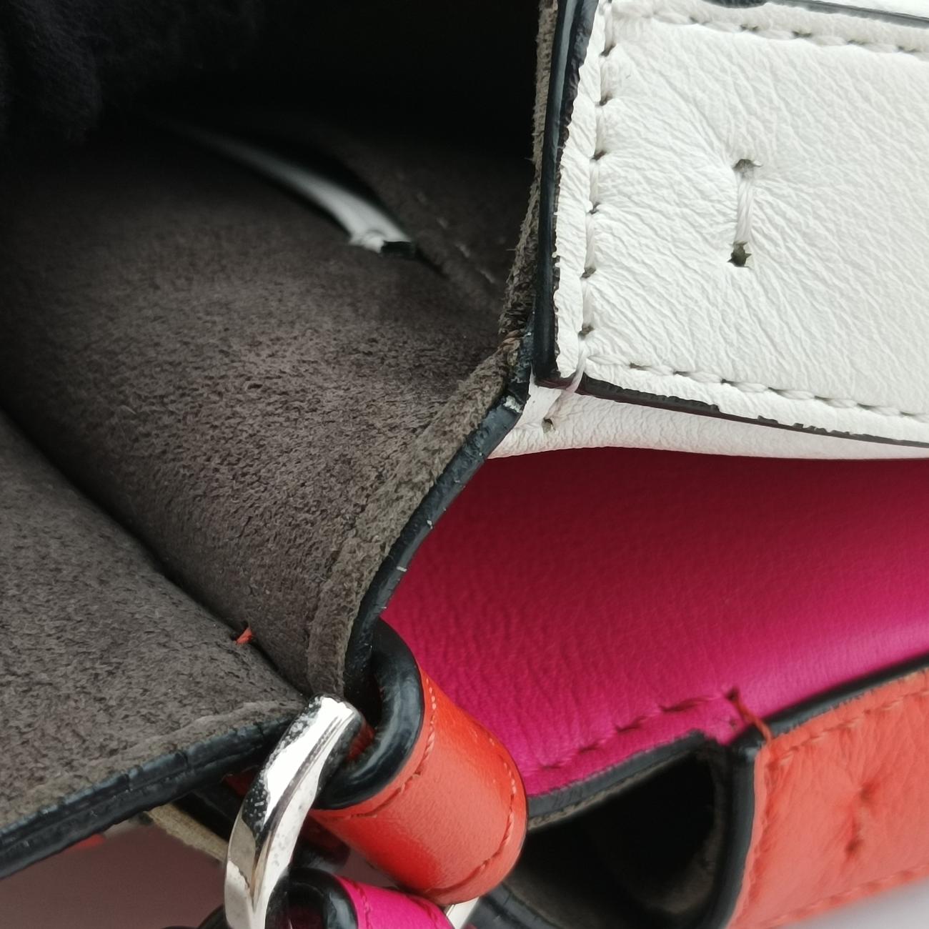Micro Monster Double Baguettewhite/orange/rose pinkLeather8M03718M0371-7R8-168-8241マイクロモンスター ダブルバゲットホワイト/オレンジ/ローズピンク レザー8M03718M0371-7R8-168-8241