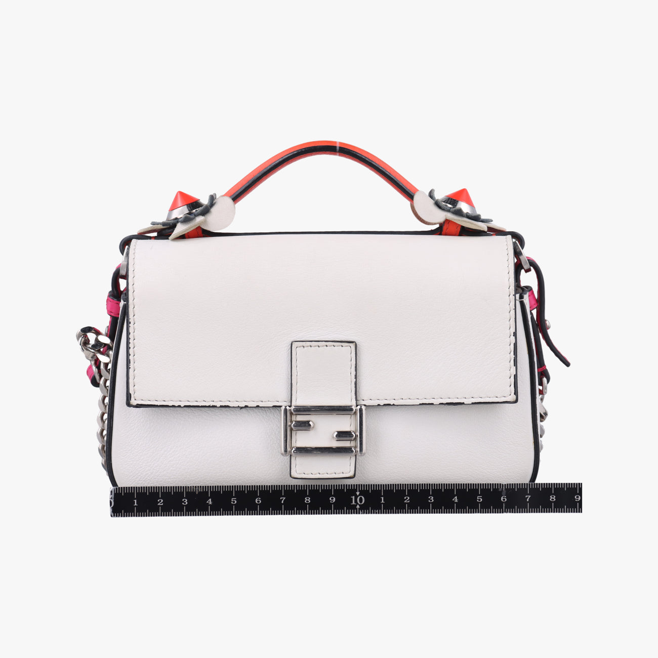 Micro Monster Double Baguettewhite/orange/rose pinkLeather8M03718M0371-7R8-168-8241マイクロモンスター ダブルバゲットホワイト/オレンジ/ローズピンク レザー8M03718M0371-7R8-168-8241