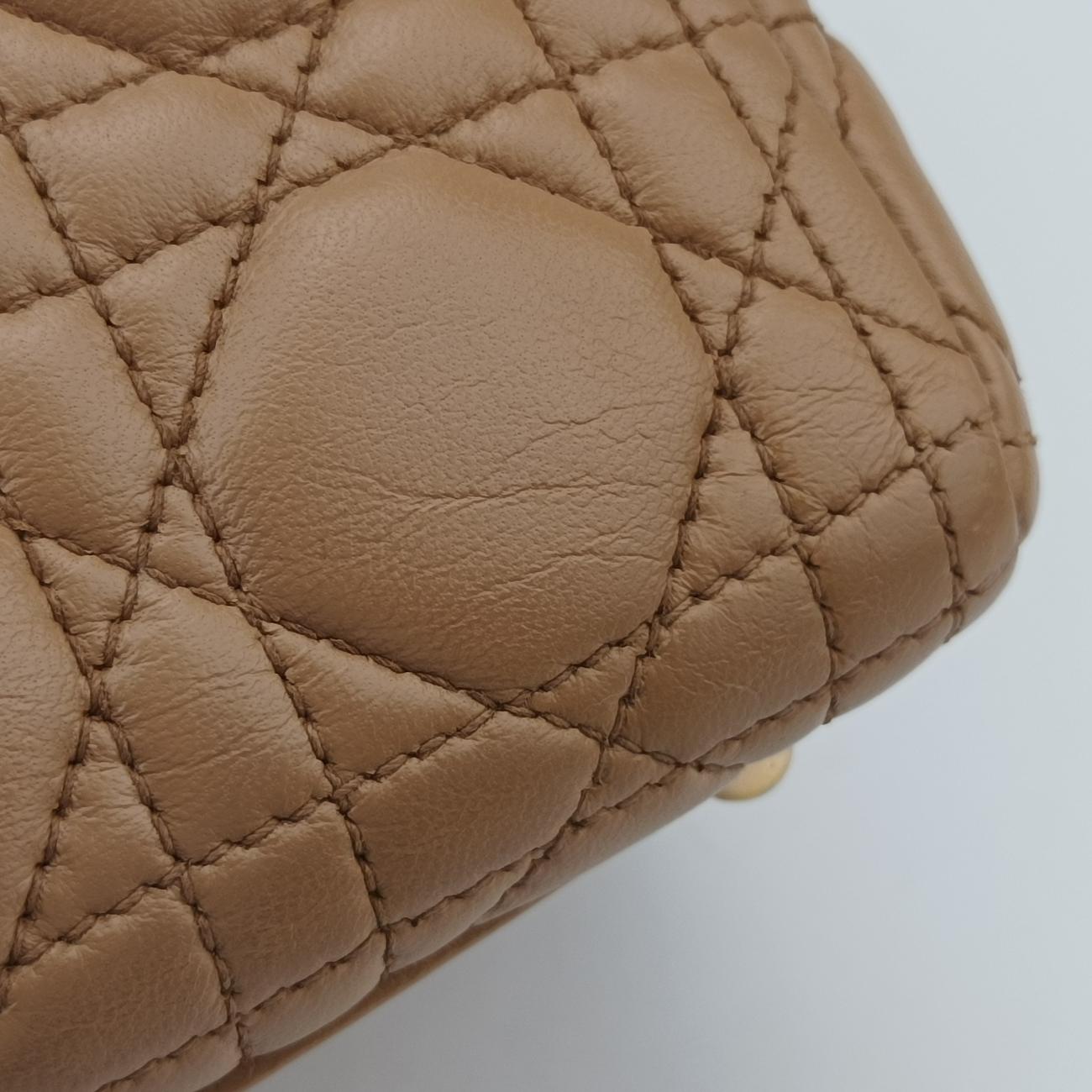 Lady DiorBeigeLambskin01-MA-0112レディディオールベージュラムスキン01-MA-0112