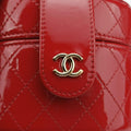 Matelasse CC Allure Vanity CaseRedPatentAP157330581520マトラッセ ココ アリュール バニティ ケースレッドパテントAP157330581520