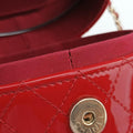 Matelasse CC Allure Vanity CaseRedPatentAP157330581520マトラッセ ココ アリュール バニティ ケースレッドパテントAP157330581520