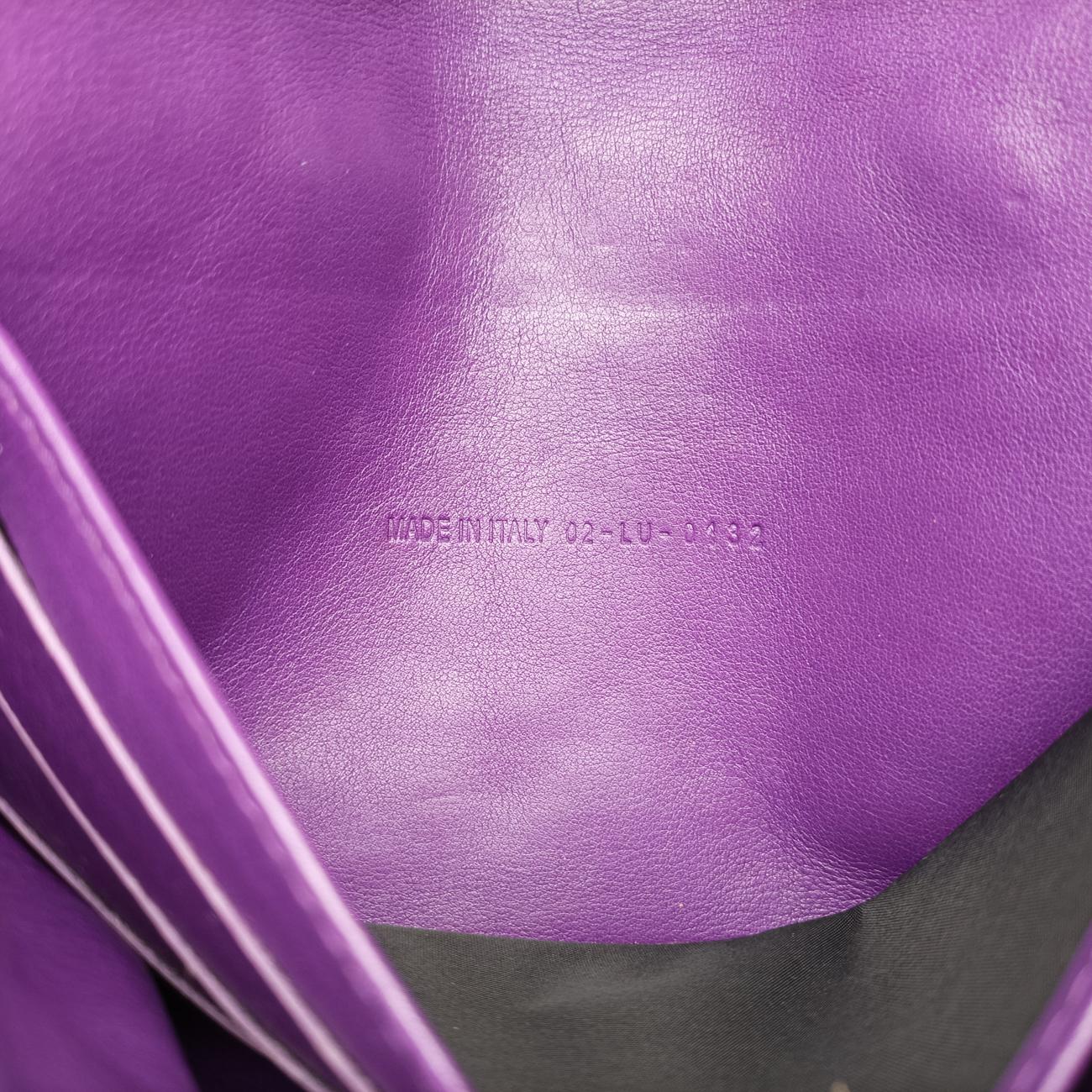 Miss Dior Cannage New RockPurplePatent Leather02-LU-0132ミス ディオール カナージュ ニューロックパープルパテント02-LU-0132