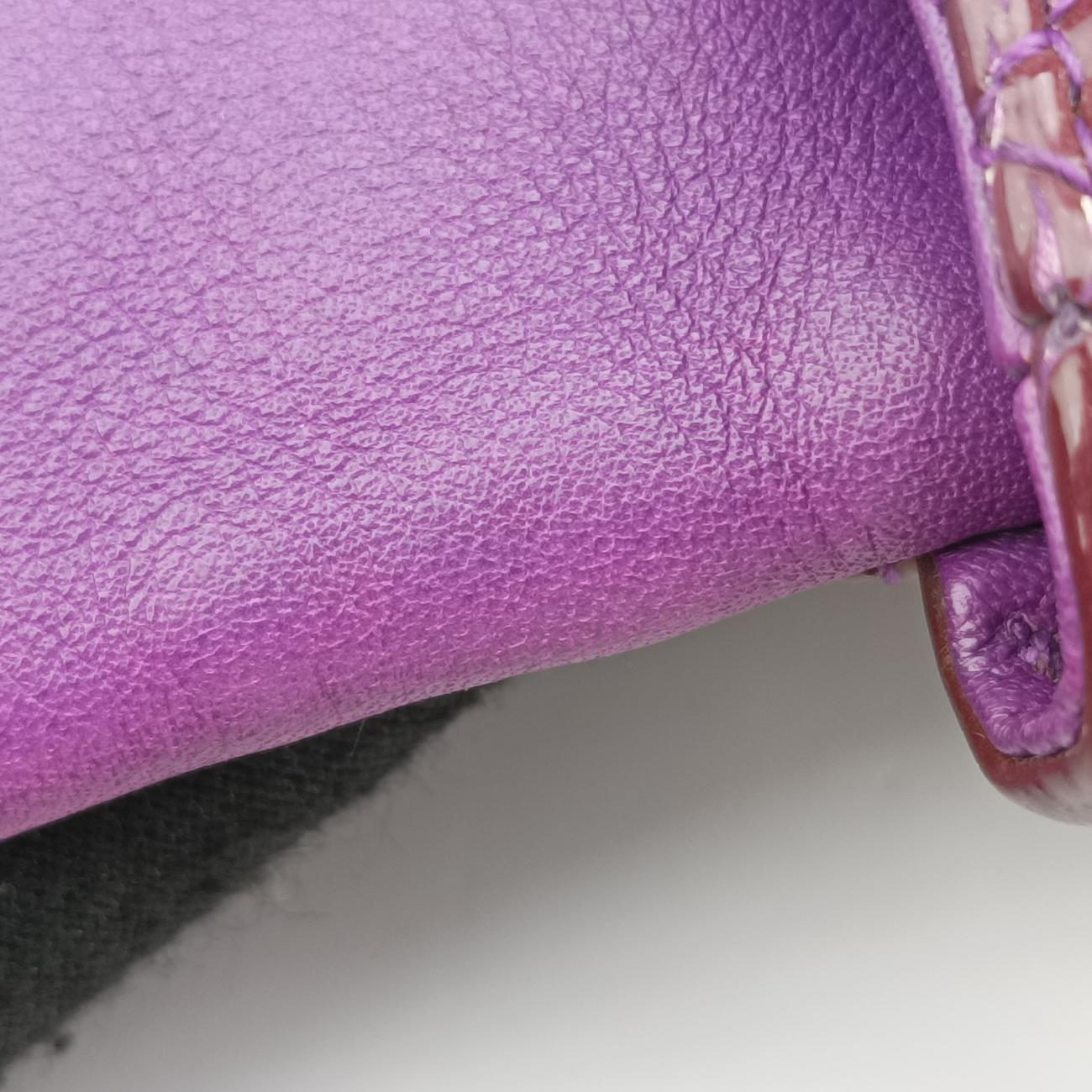 Miss Dior Cannage New RockPurplePatent Leather02-LU-0132ミス ディオール カナージュ ニューロックパープルパテント02-LU-0132
