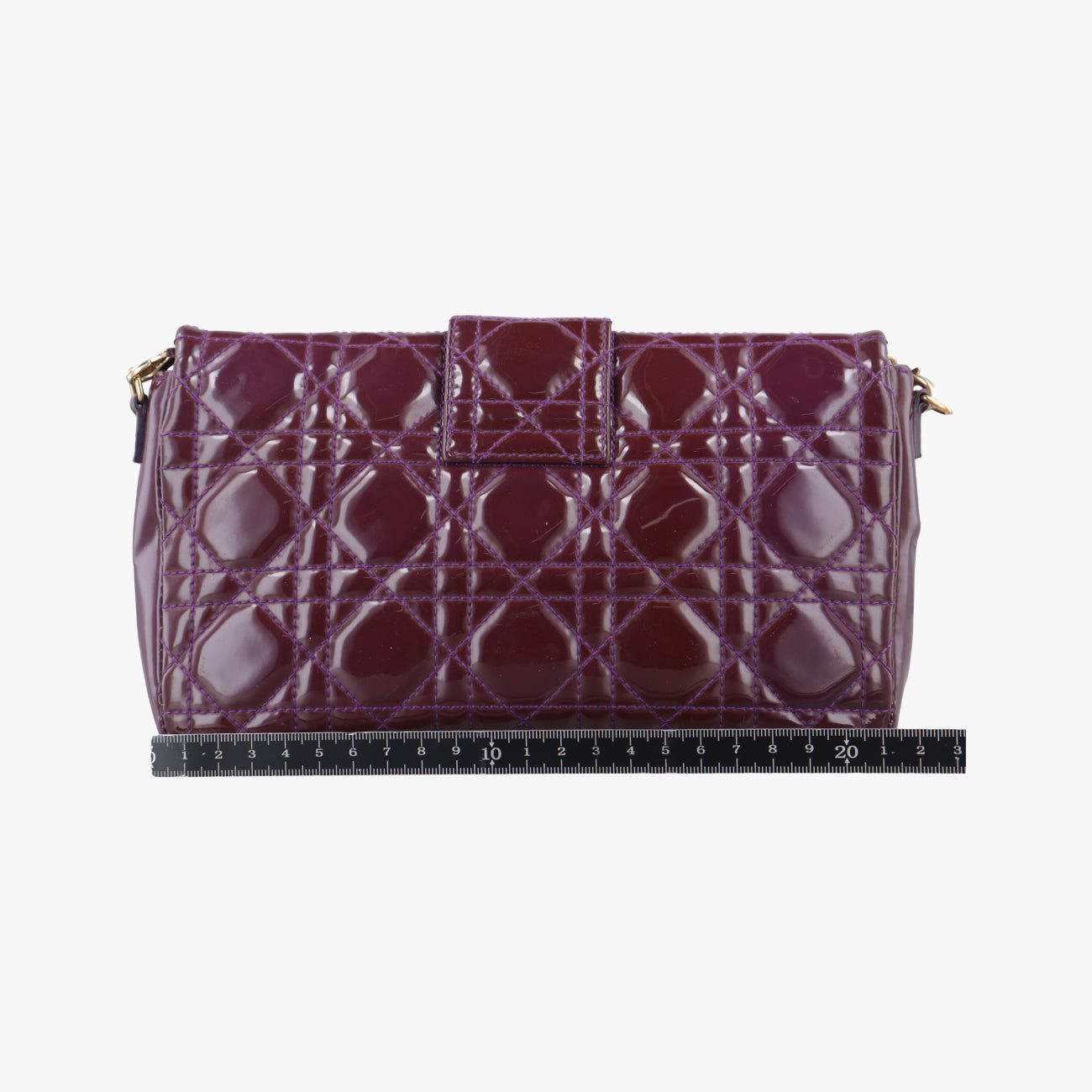 Miss Dior Cannage New RockPurplePatent Leather02-LU-0132ミス ディオール カナージュ ニューロックパープルパテント02-LU-0132