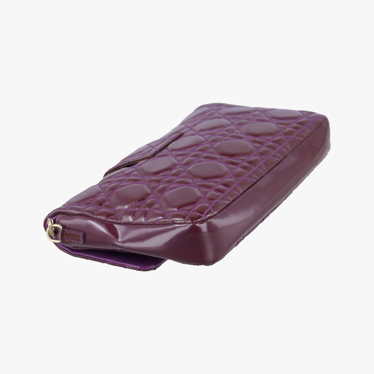 Miss Dior Cannage New RockPurplePatent Leather02-LU-0132ミス ディオール カナージュ ニューロックパープルパテント02-LU-0132