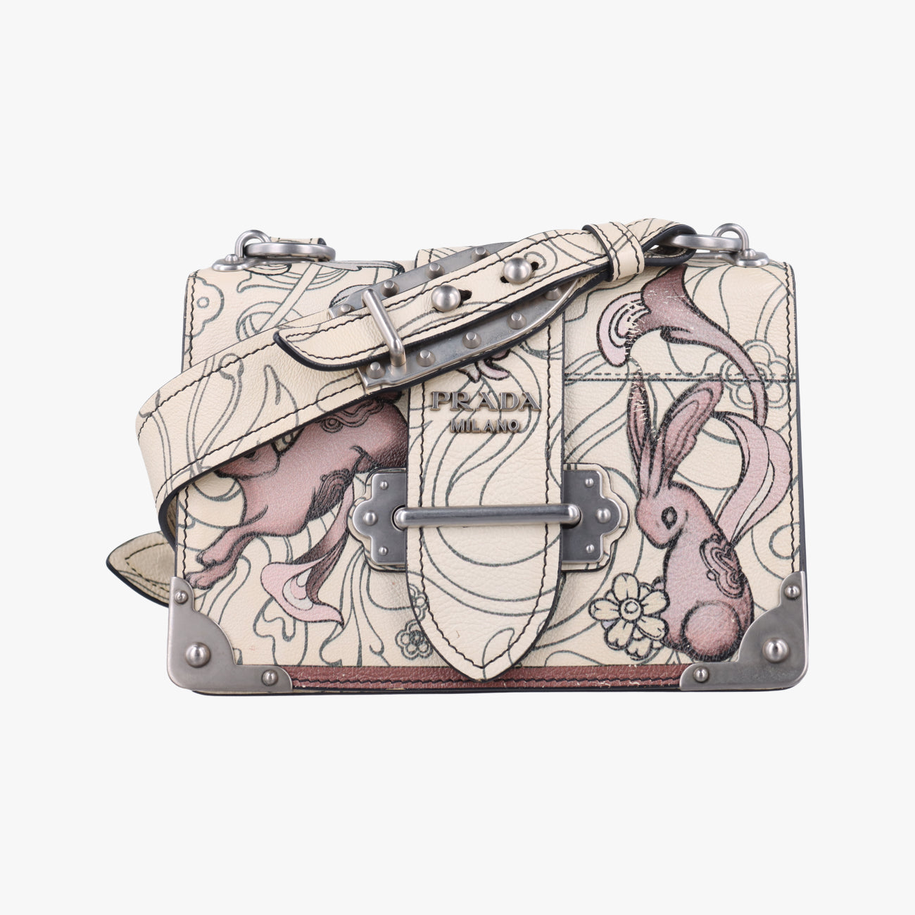Rabbit print Cahier MulticolourLeather25ラビットプリント カイエマルチカラーレザー25