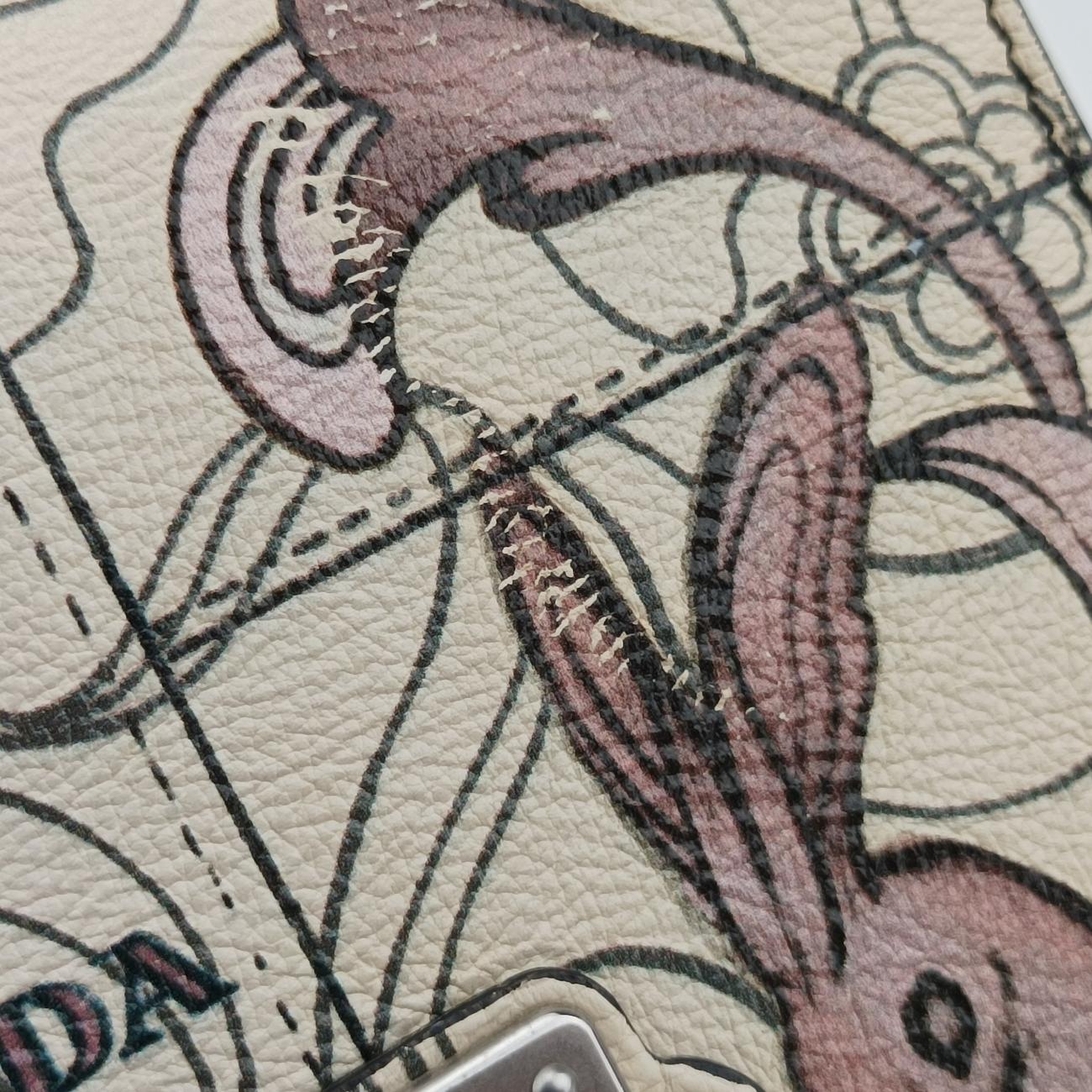 Rabbit print Cahier MulticolourLeather25ラビットプリント カイエマルチカラーレザー25