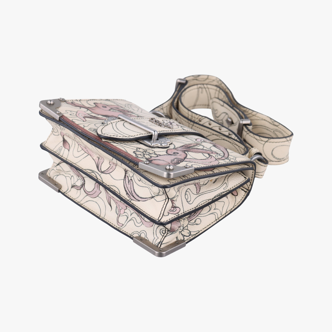 Rabbit print Cahier MulticolourLeather25ラビットプリント カイエマルチカラーレザー25