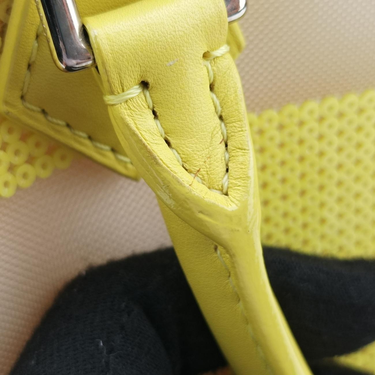 Speedy CubeSequined Jaune×WhitesequinsM48900FO0173スピーディキューブスパンコールジョーヌ×ホワイトスパンコールM48900FO0173