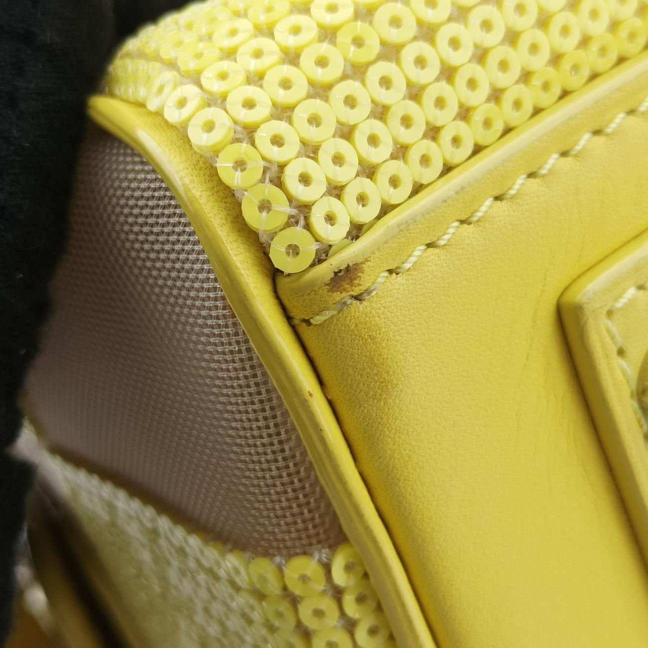 Speedy CubeSequined Jaune×WhitesequinsM48900FO0173スピーディキューブスパンコールジョーヌ×ホワイトスパンコールM48900FO0173