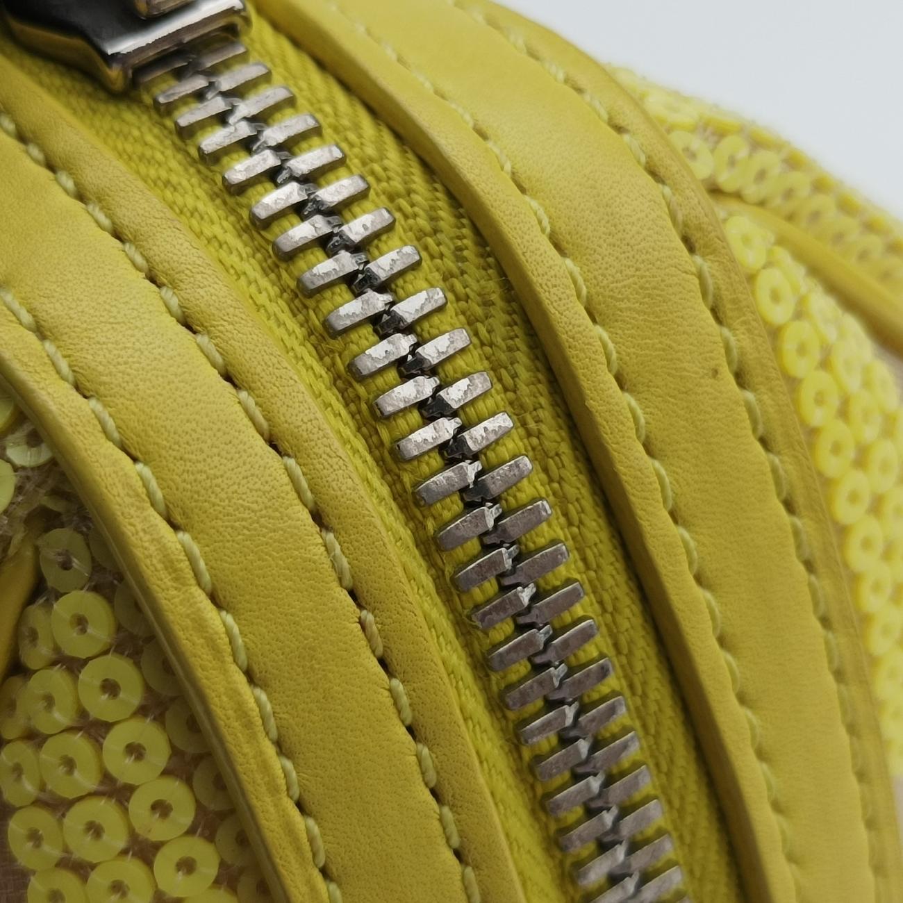Speedy CubeSequined Jaune×WhitesequinsM48900FO0173スピーディキューブスパンコールジョーヌ×ホワイトスパンコールM48900FO0173