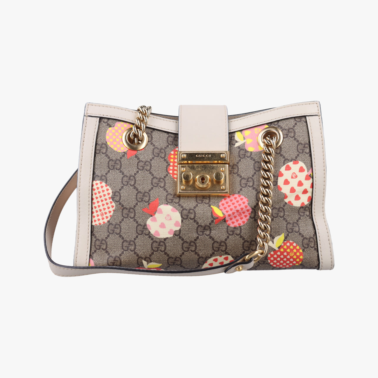 PadlockBeige x MulticolorPVC coated canvas498156C035184653パドロックベージュｘマルチカラーPVCコーティングキャンバス498156C035184653