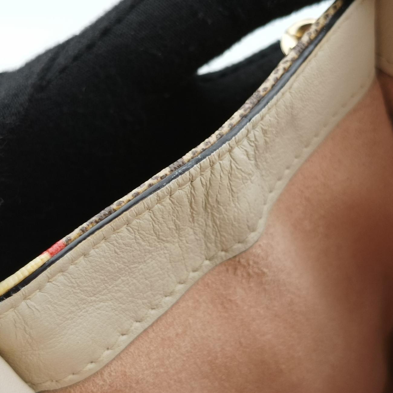 PadlockBeige x MulticolorPVC coated canvas498156C035184653パドロックベージュｘマルチカラーPVCコーティングキャンバス498156C035184653