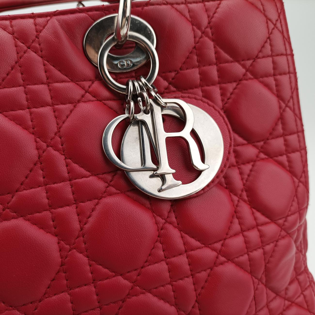 Lady DiorRedlambskin02-MA-0172レディディオールレッドラムスキン02-MA-0172