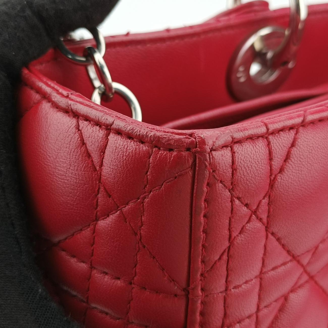 Lady DiorRedlambskin02-MA-0172レディディオールレッドラムスキン02-MA-0172
