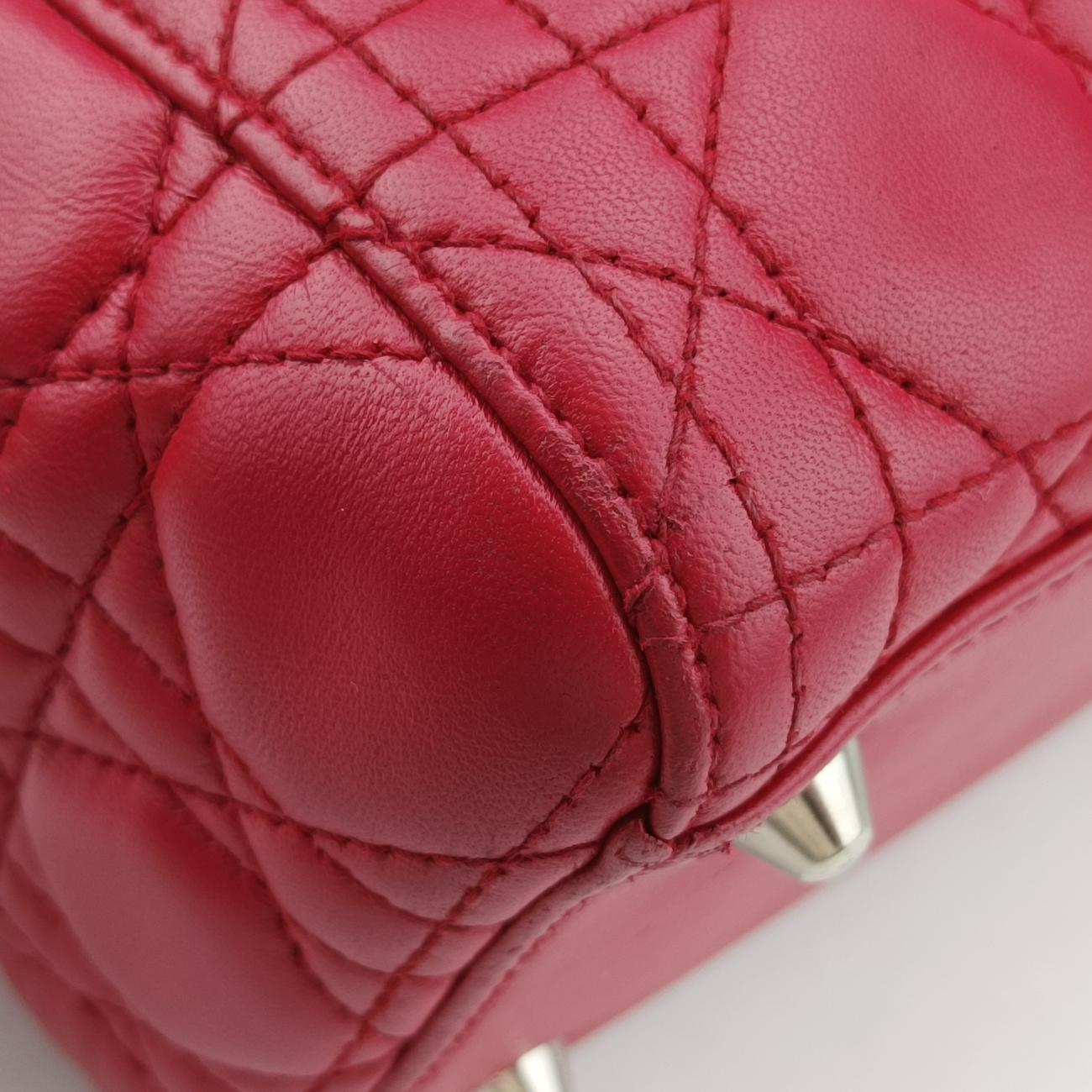 Lady DiorRedlambskin02-MA-0172レディディオールレッドラムスキン02-MA-0172