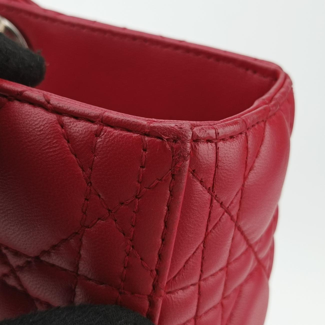 Lady DiorRedlambskin02-MA-0172レディディオールレッドラムスキン02-MA-0172