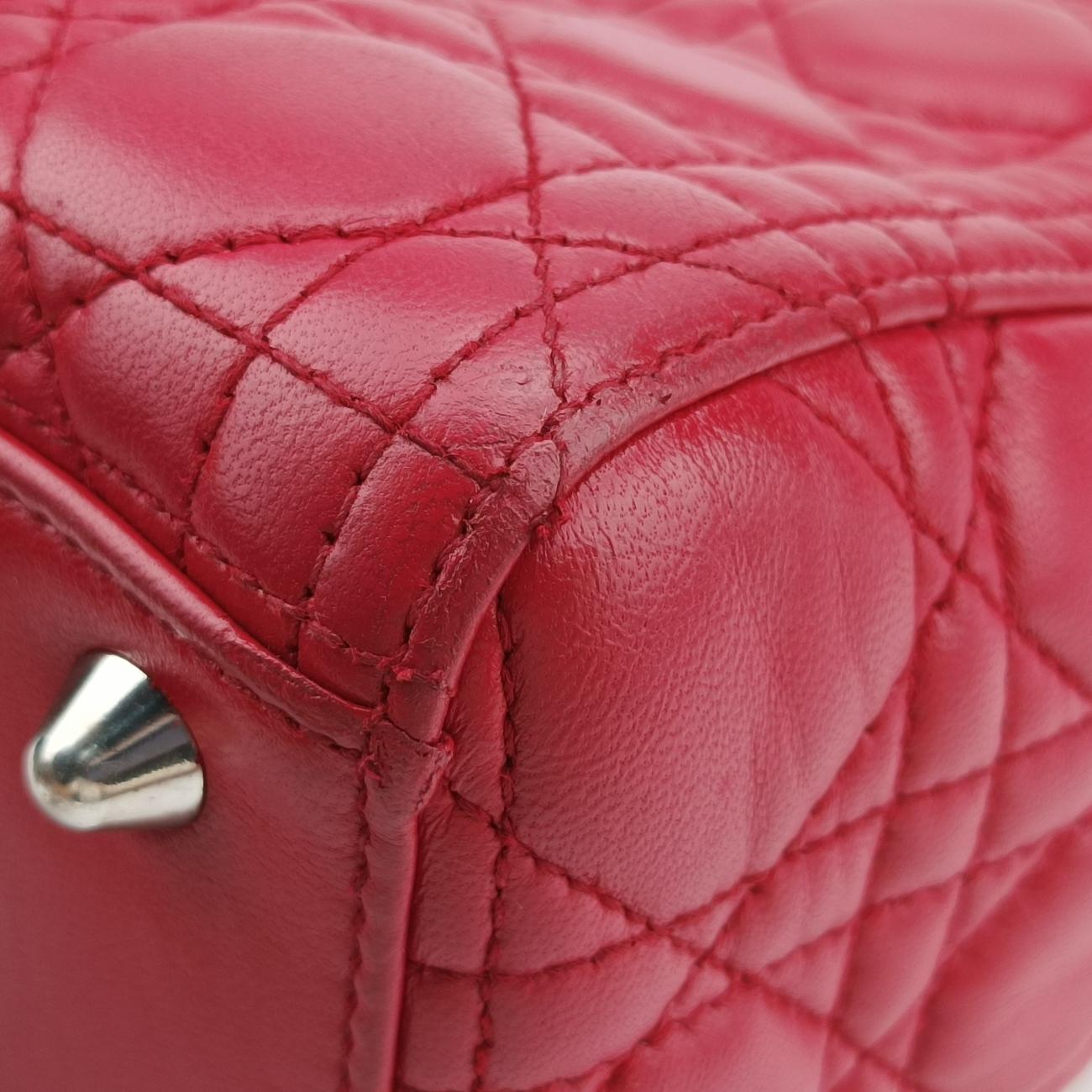 Lady DiorRedlambskin02-MA-0172レディディオールレッドラムスキン02-MA-0172
