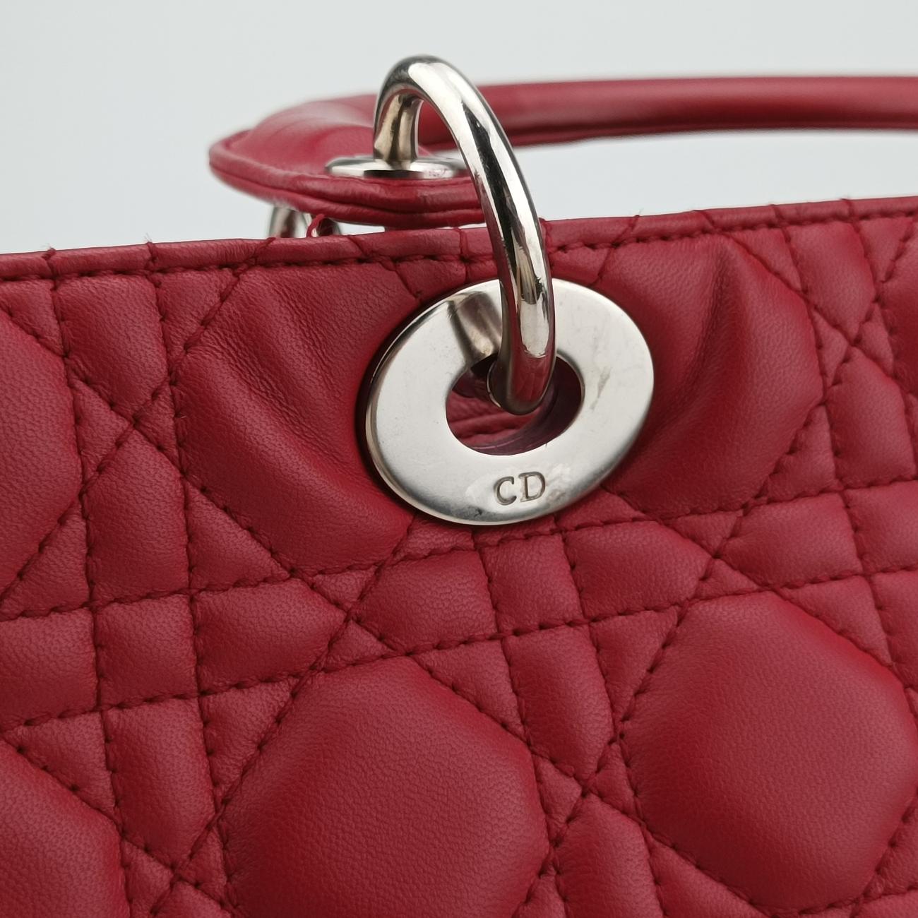 Lady DiorRedlambskin02-MA-0172レディディオールレッドラムスキン02-MA-0172