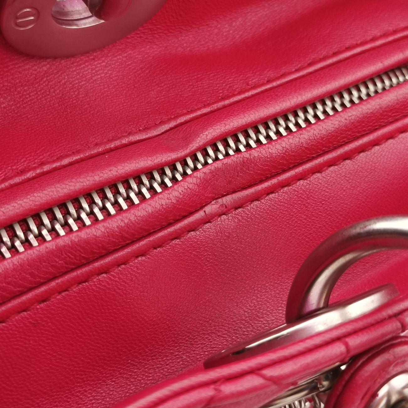 Lady DiorRedlambskin02-MA-0172レディディオールレッドラムスキン02-MA-0172