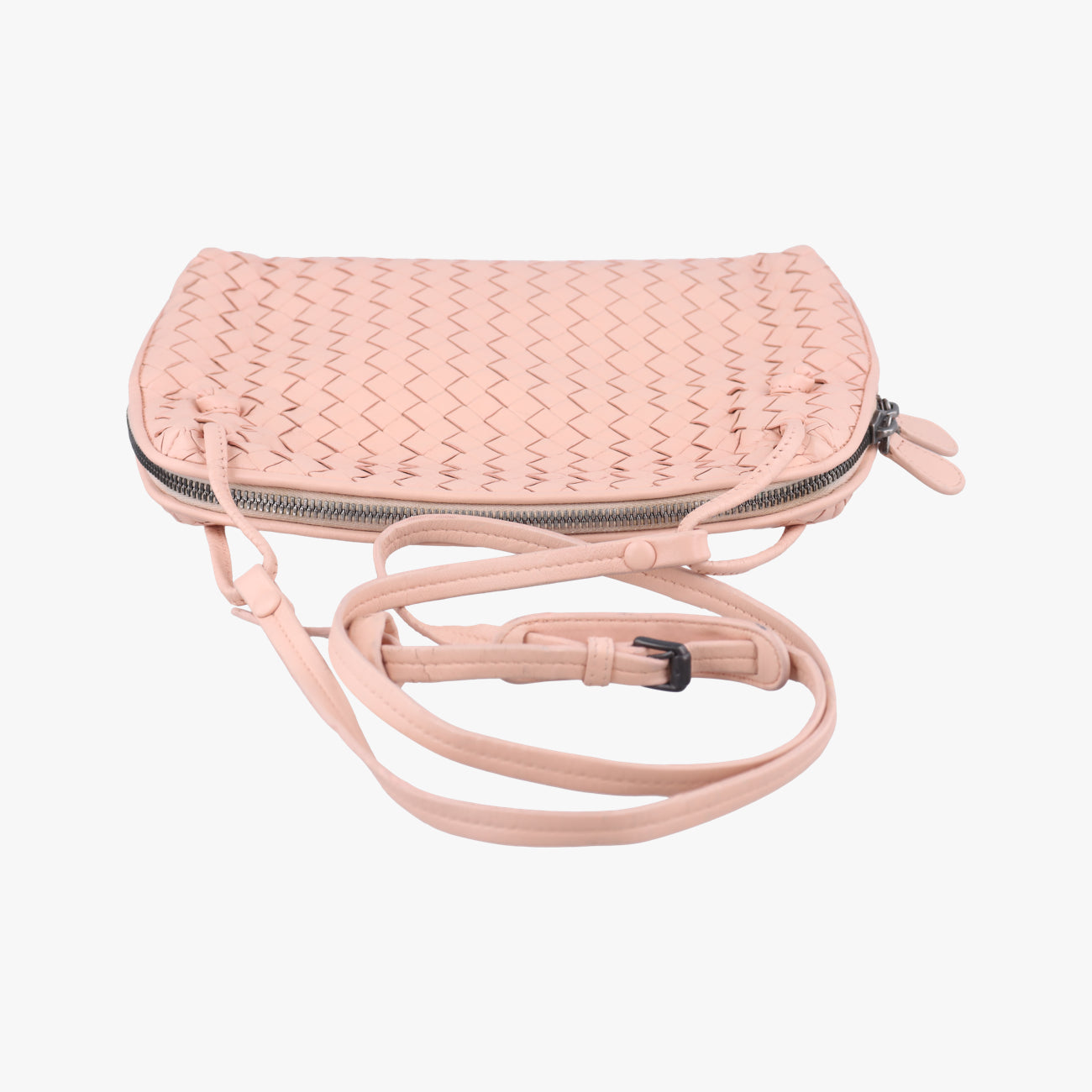 NODINI IntrecciatoPinklambskinB03964940Jノディーニ イントレチャートピンクラムスキンB03964940J