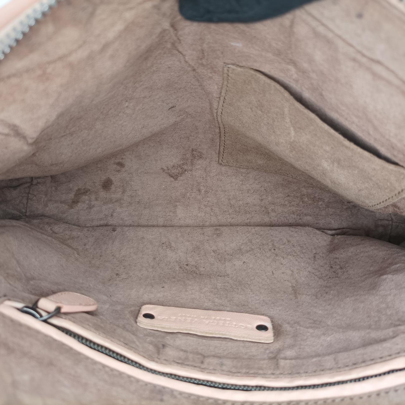 NODINI IntrecciatoPinklambskinB03964940Jノディーニ イントレチャートピンクラムスキンB03964940J