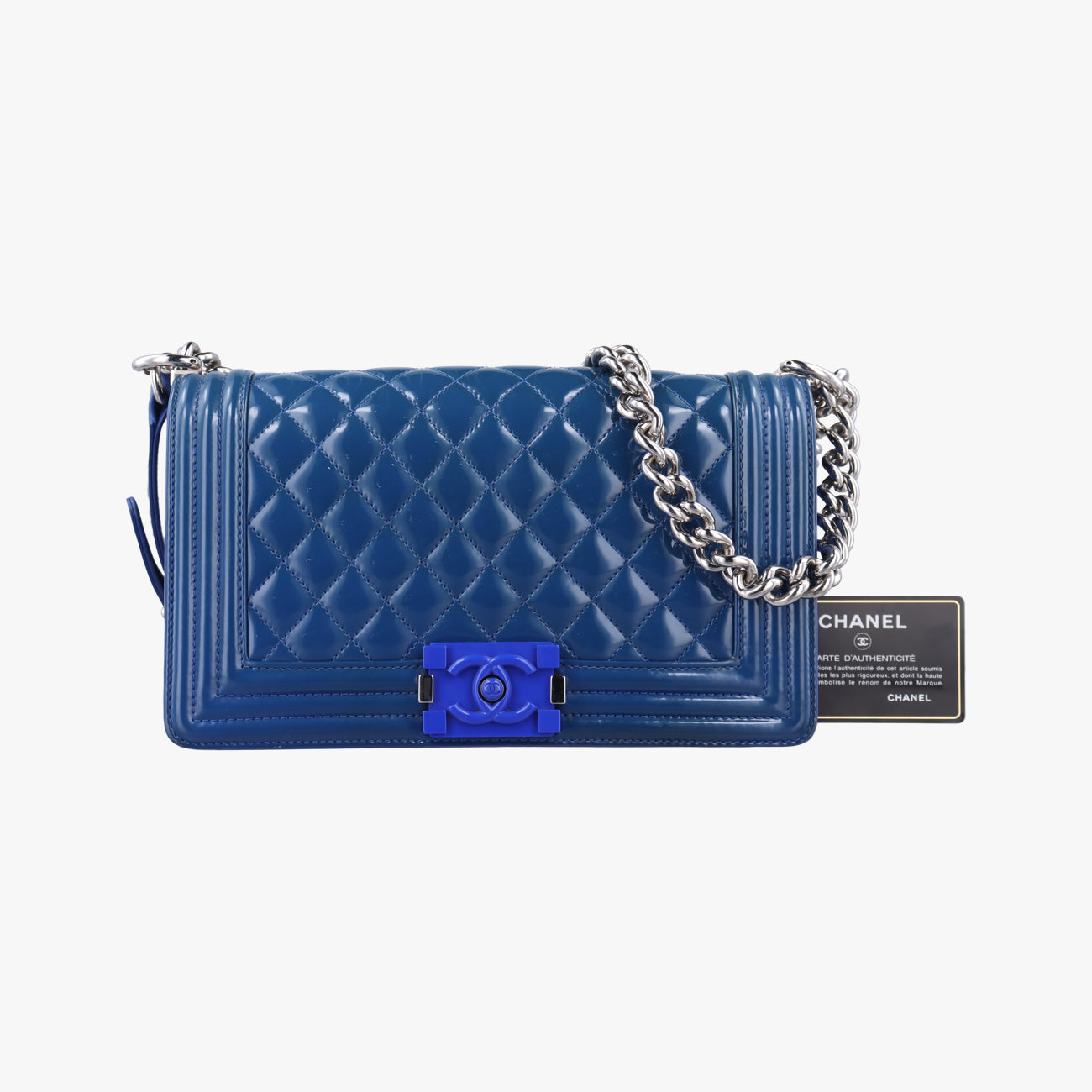BOY CHANELBluePatentA9269320476933ボーイシャネルブルーパテントA9269320476933