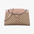 EmilyBeige×BrownFabric x leather295403B012937100エミリーベージュ×ブラウンファブリック×レザー295403B012937100