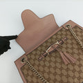 EmilyBeige×BrownFabric x leather295403B012937100エミリーベージュ×ブラウンファブリック×レザー295403B012937100