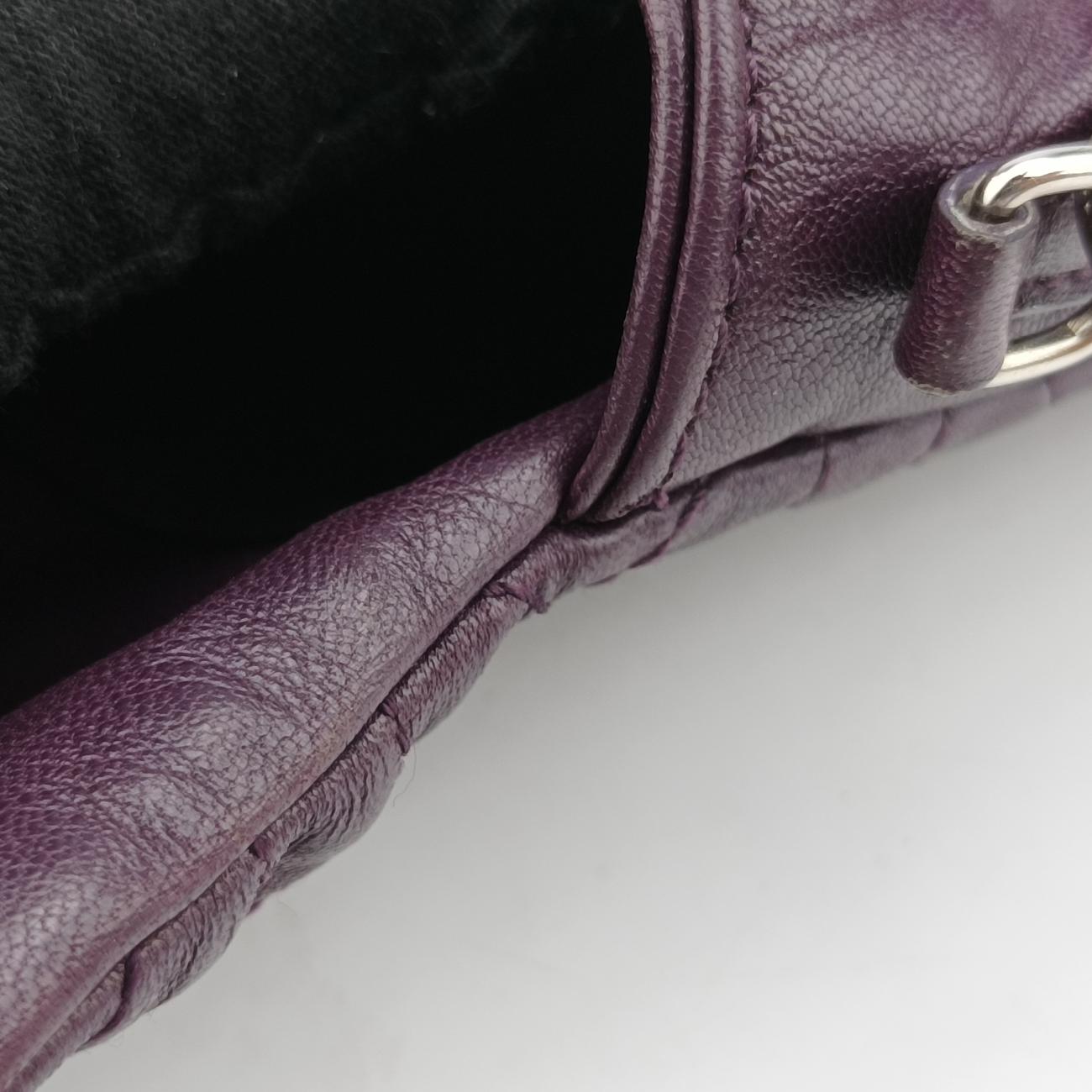 Miss Dior Cannage New LockDark Purplelambskin07-LU-0130ミスディオール カナージュ ニューロックダークパープルラムスキン07-LU-0130